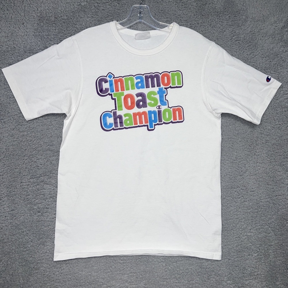 Champion X Cinnamon Toast Crunch T Shirt Men's Size M Graphic Back Hit